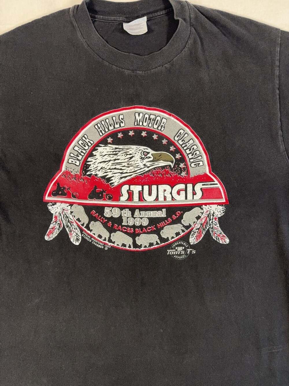 Vintage 1999 Sturgis Black Hills Motor Classic T-Shirt Size Large - Picture 2 of 7